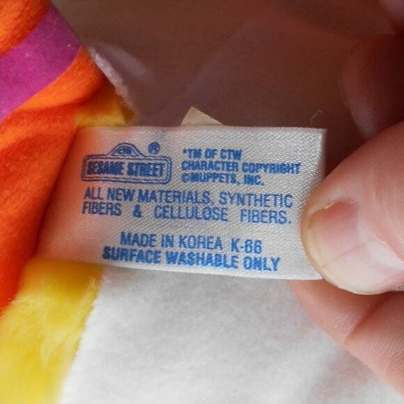 Vintage 1985 Hasbro Softies Baby Big Bird 11" Luv's Diaper Plush Promo - Picture 7 of 8